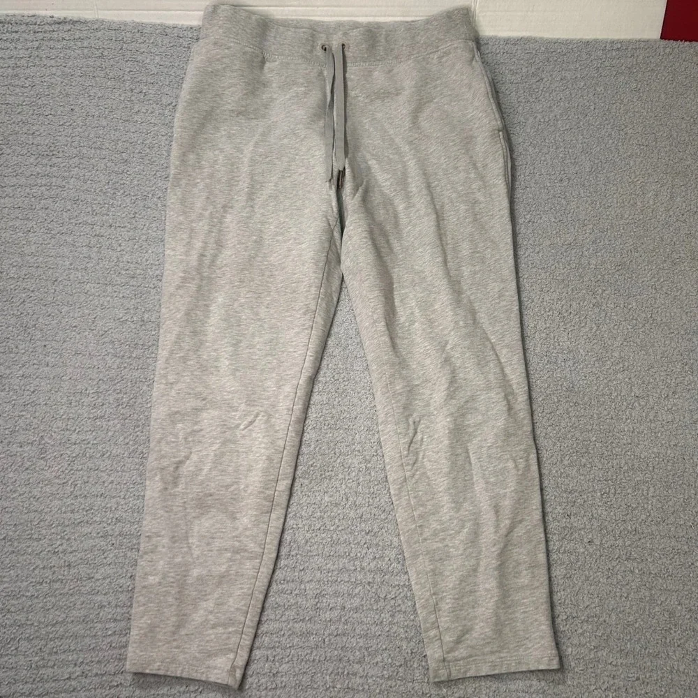 Victoria Sport‎ Joggers Tapered Mesh Panel Medium Grey Athleisure Loungewear